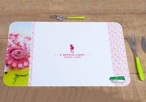 Set de table imprimé à vos couleurs pour restaurant, bistrot, bar à vin ou brasserie set_table_papier_plastique