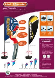 winflag spinnaker et splash une forme originale pour habiller votre stand d'exposition winflag-spinnaker-splash-gd