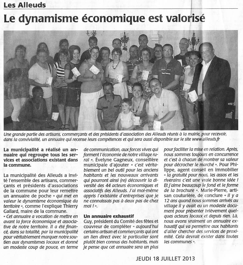 Annuaire des artisans